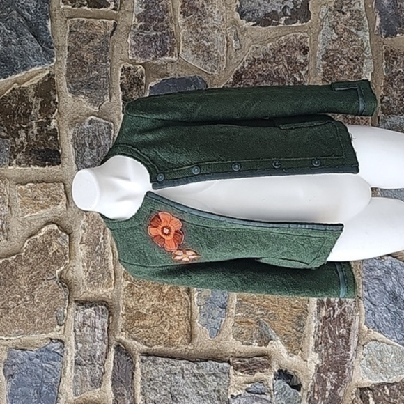 Zara Woman Vintaged Wool Boho Coat Size Small